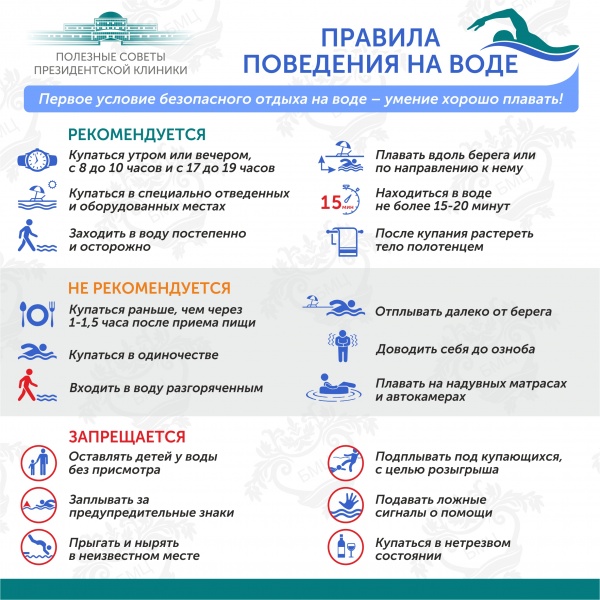 О безопасности во время отдыха у воды